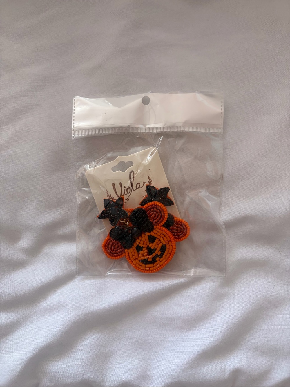 Viola Beaded Disney Minnie Pumpkin Earrings